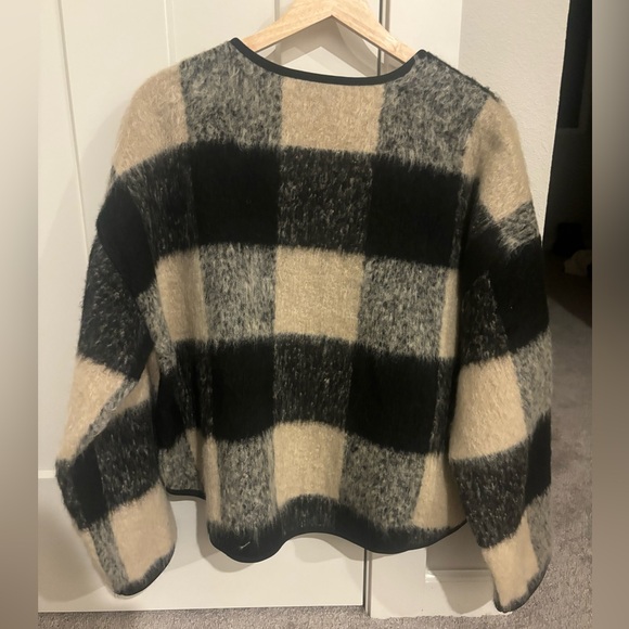 Vici Dolls Black & White Checkered Shacket - Picture 3 of 3